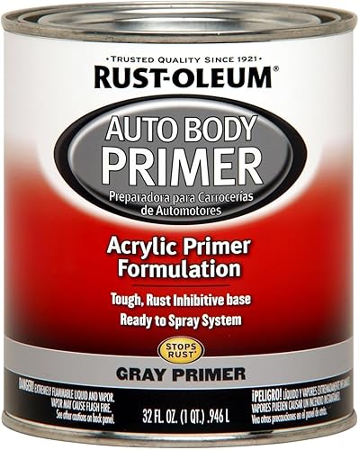 Rust-Oleum 253499 Pintura corporal automotriz premezclada cuarto de galón imprimación gris 32 onzas líquidas paquete de 1 disponible en Yaxa Colombia