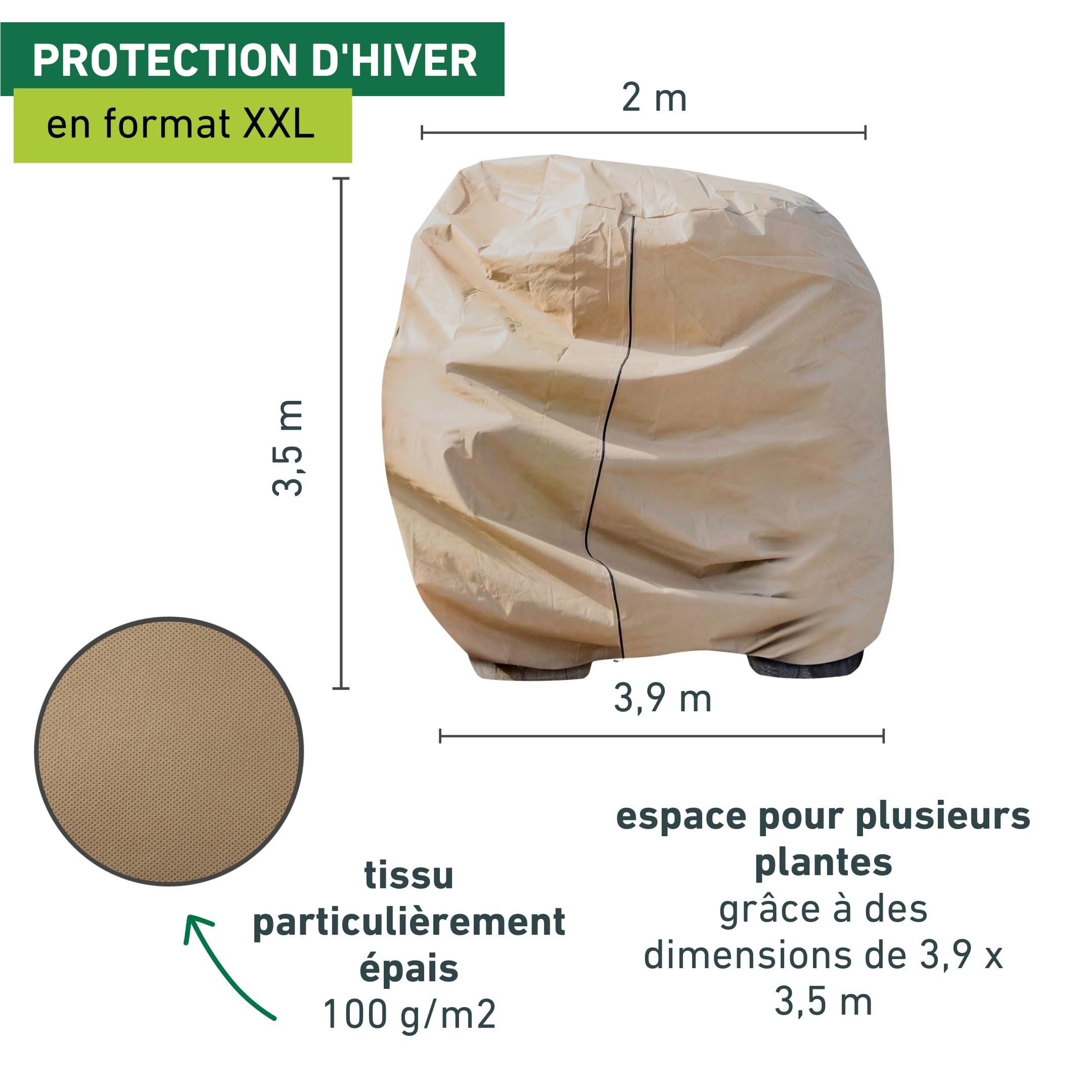 Bonnet d'hiver en non-tissé XXXL