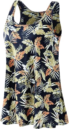 Rosyline Tank Top for Women with Built in Bra Flowy Swing Undershirt Tank Tops S-4XL