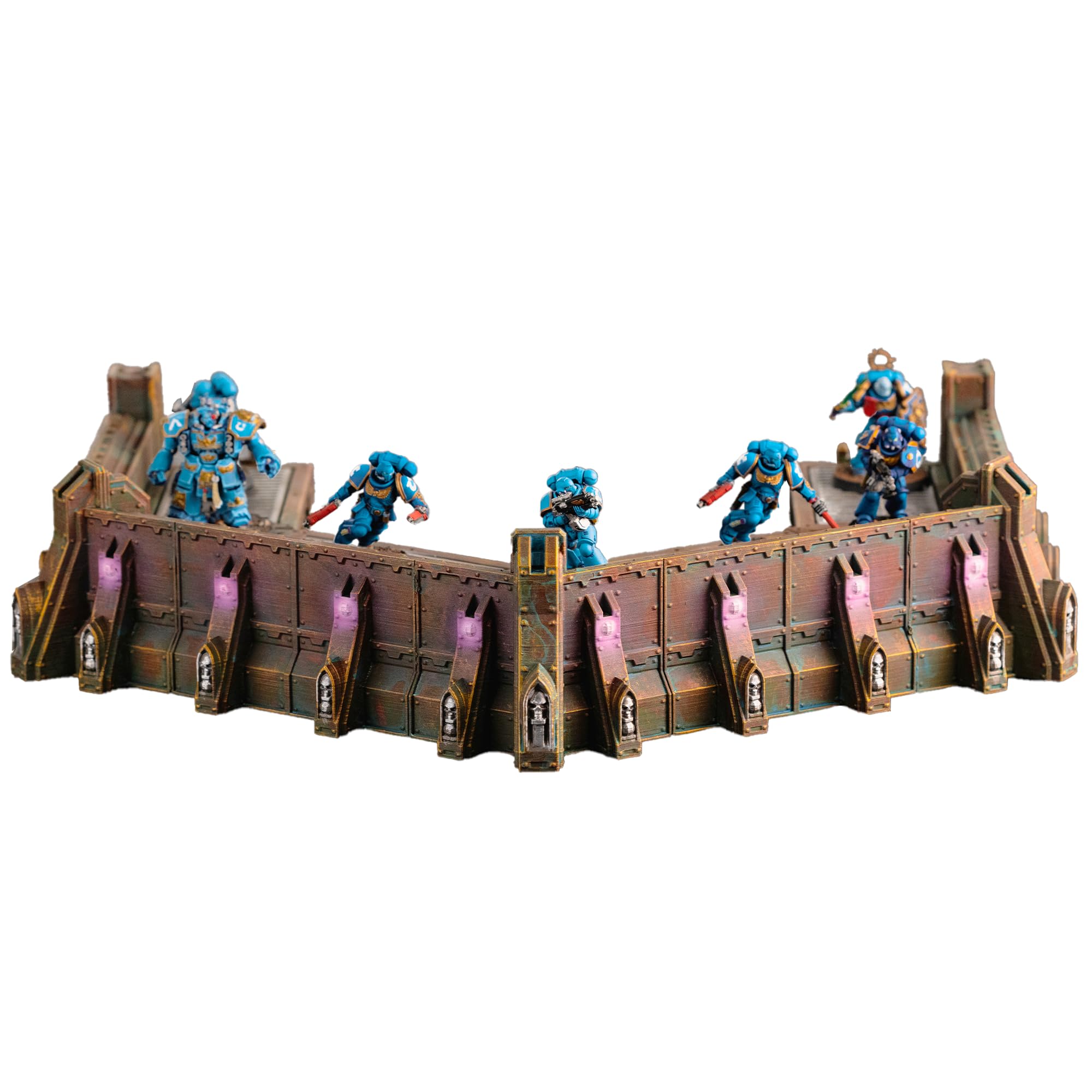 Forward Guard Defense Wall Miniature Terrain for Wargames and RPGs 28/32mm Scale