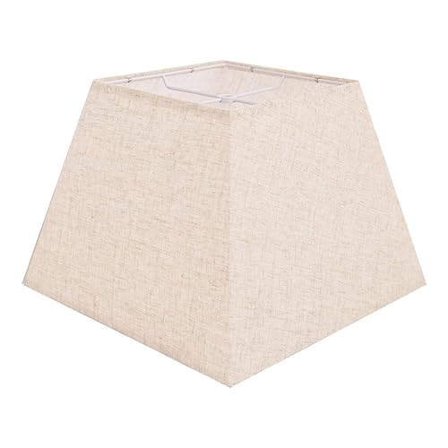 Beige Lamp Shade, 8''x8''Top 13''x13''Bottom 10'' Height, Square Lampshade Replacement