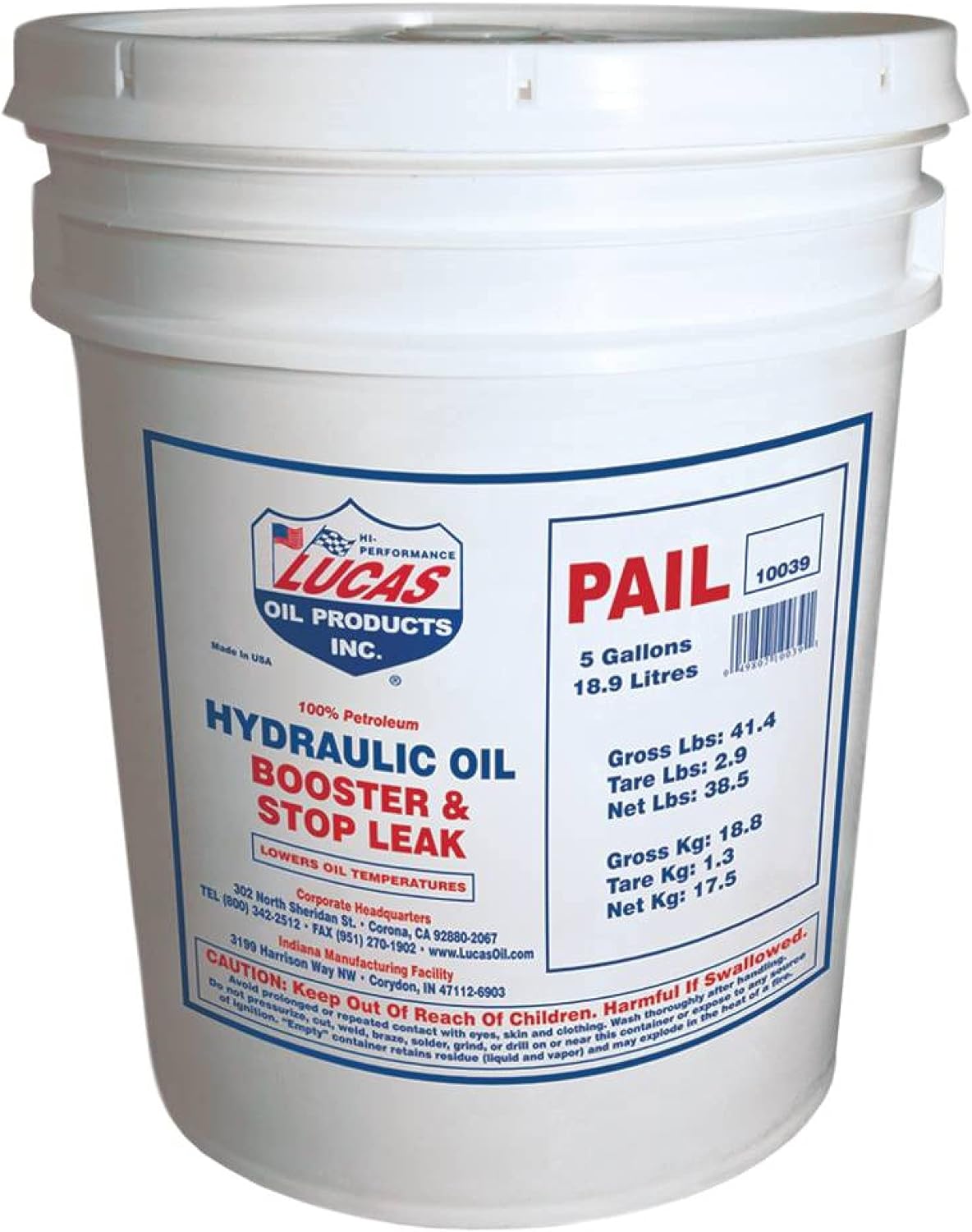 Stens Hyd Oil Booster and Stop Leak For Lucas Oil 10039, Black