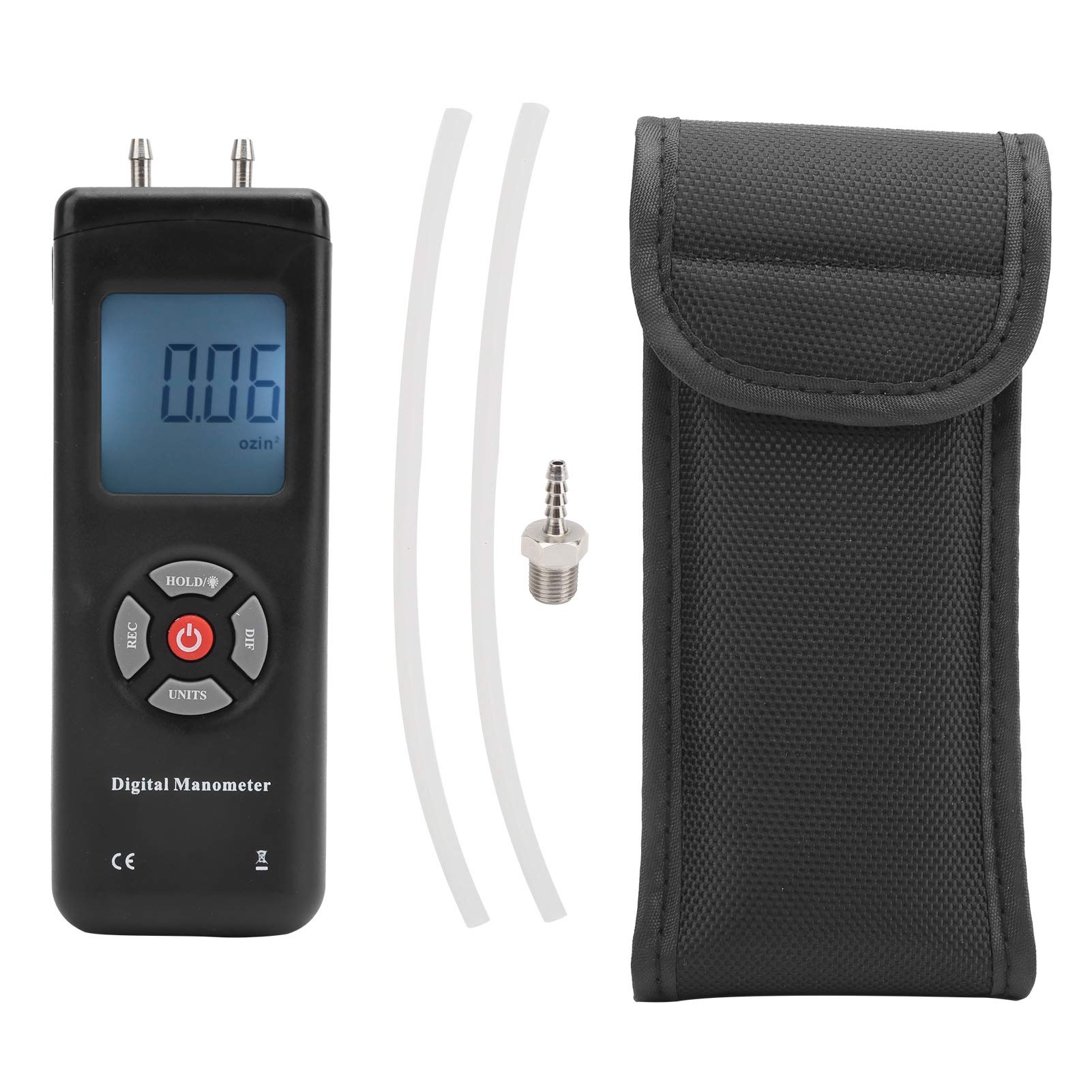TL101 Strumento del Tester di Pressione Differenziale del Misuratore di Pressione Manometro Digitale