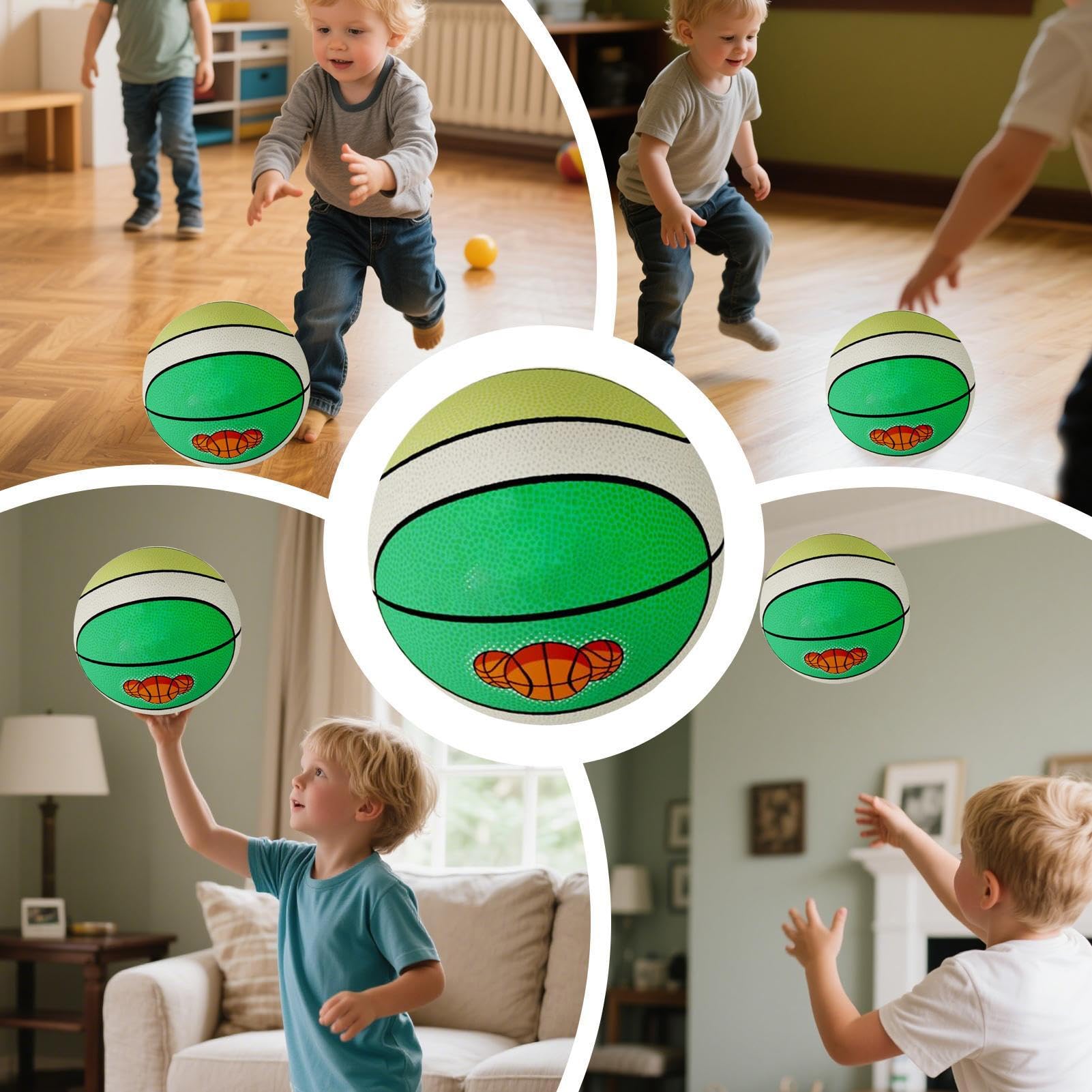 Générique Pallacanestro Silenzioso | Pallone Silenzioso per Interni - Pallina in Schiuma Giocattolo 3-12 Anni Assorbimento degli Urti per Giochi Collettivi Casa Scuola Camera Pavimento Pavimento