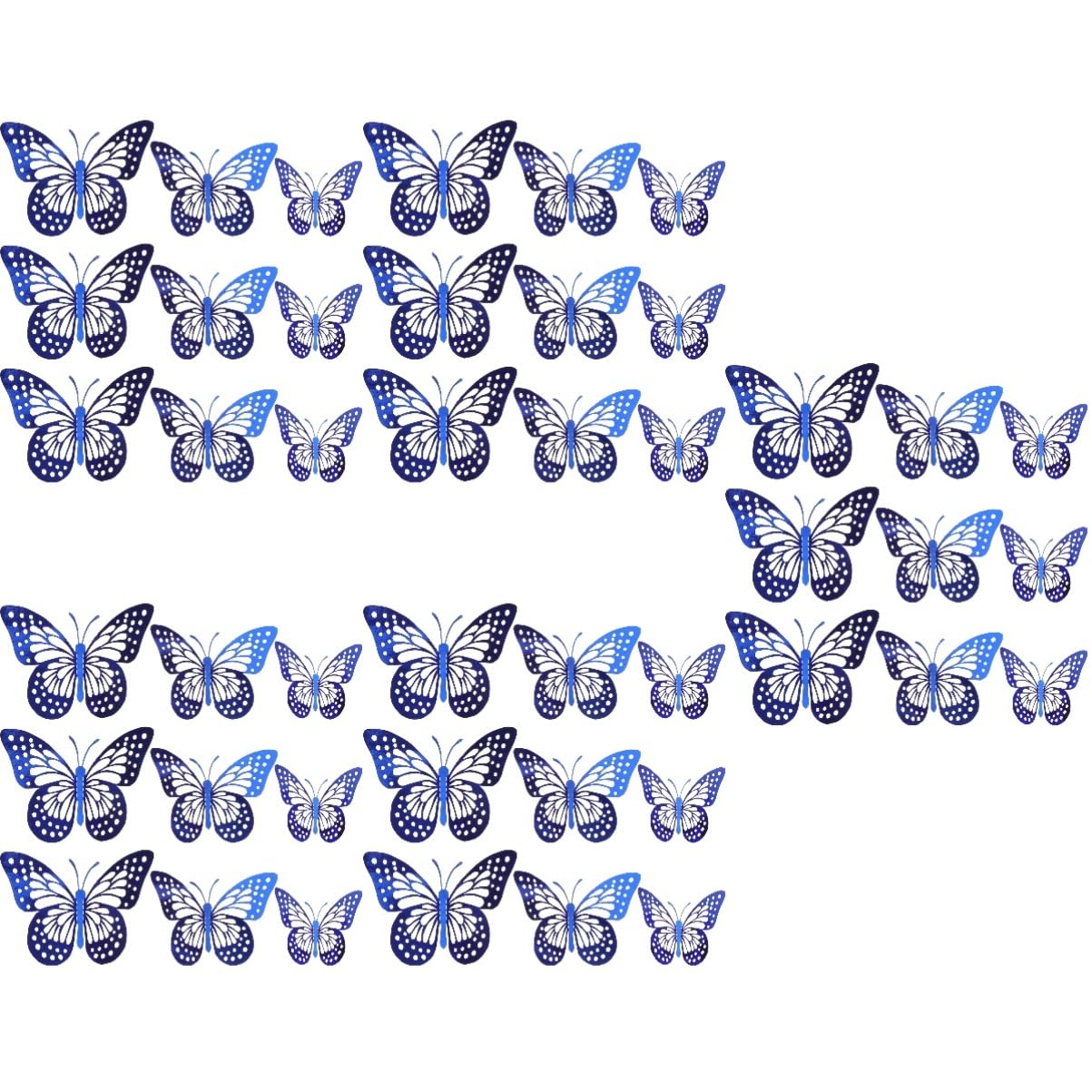 jojofuny 300stücke Schmetterlinge Wandsticker Lifelike Dekoration Für Kinderzimmer Wohnzimmer Und Hochzeiten Bunte Wandtattoos Zur Individuellen Raumgestaltung Abnehmbare Wandaufkleber