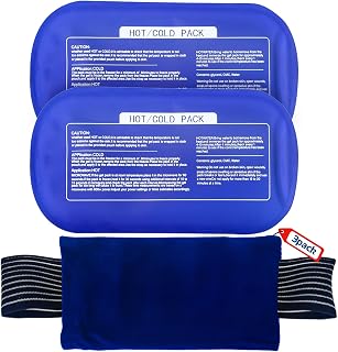 Ice Packs for Injuries Reusable (3-Piece Set) – Hot and Cold Ice Packs for Knee, Reusable Gel Wraps Support, Adjustable Ice Pack Pain Relief for Shoulders, Back Joints Muscles, Knees, Arms and Legs