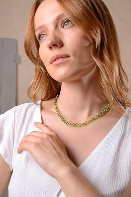 Amber Necklace for Women with 18K Gold Plated Silver Clasp - 19 inch w/t 2 inch Extender- HandMade from Baroque Amber Beads