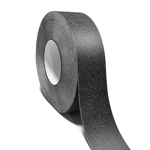 Miniatura 36 de Cinta de agarre, 4 pulgadas x 35 pies, cinta antideslizante resistente para escaleras, impermeable, antideslizante, para escaleras interiores y Gris