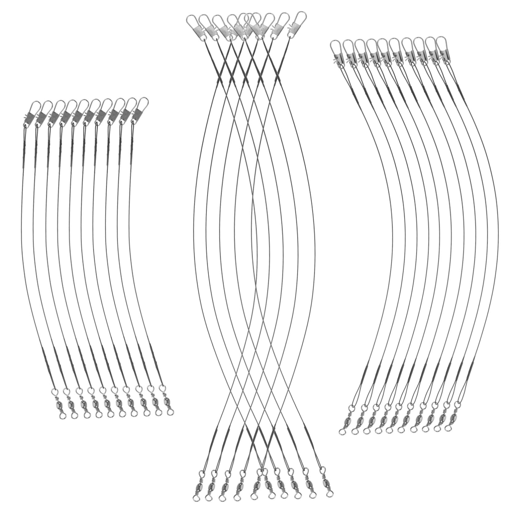 WOONEKY Professional Sea Fishing Wire 100pcs Fishing Line Strong Metal Wire for Bass Carp Perch