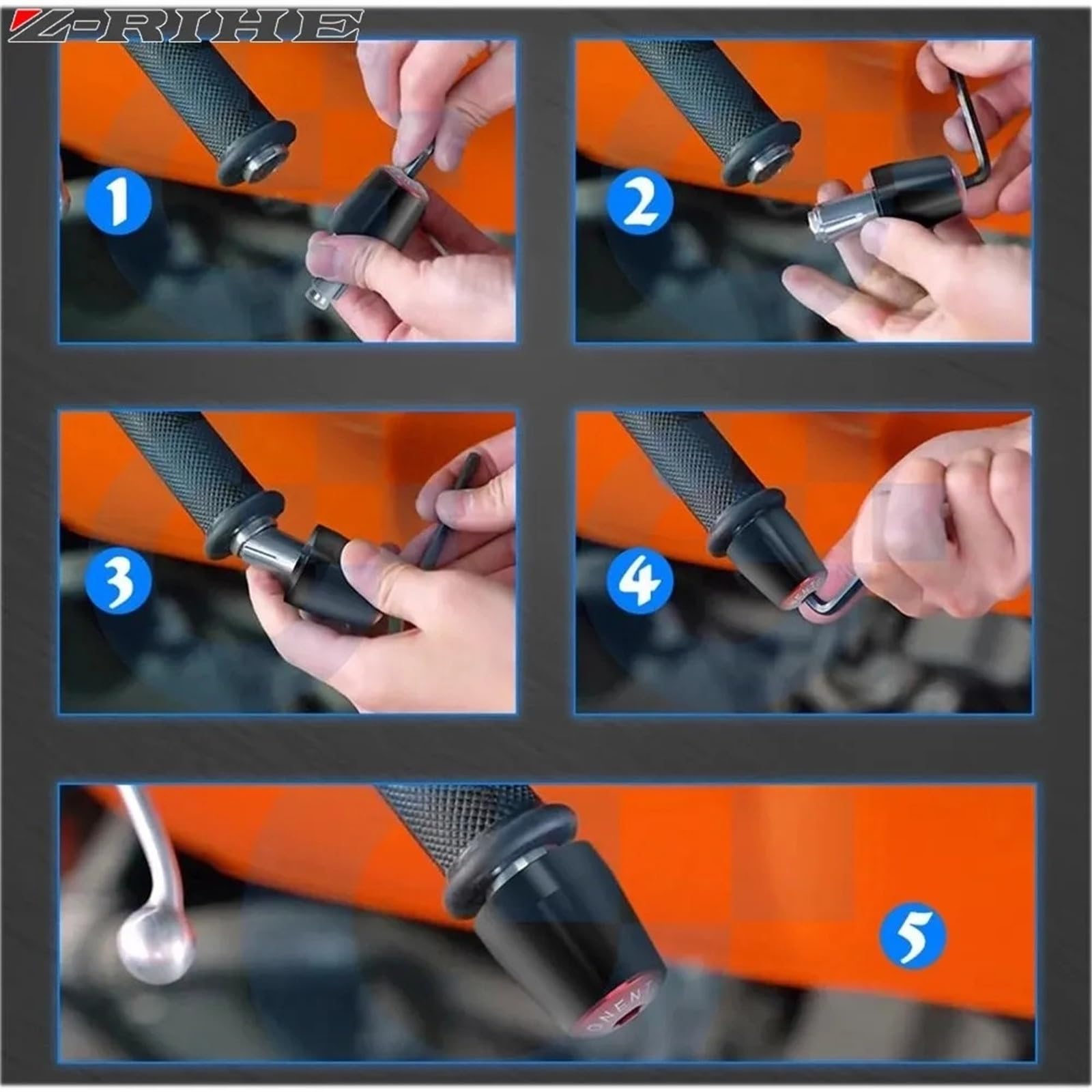 Accessoires De Moto 7/8" 22MM Givre-portes Hands Grip Handle Bar Endis