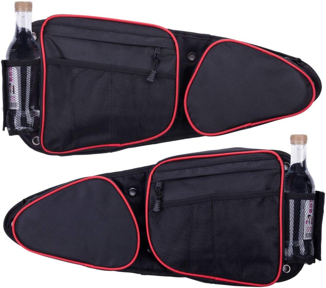 Xintre Side Door Bags for RZR with Removable Knee Pad, Front Door Side Storage Bag for Polaris RZR XP, XP4, Turbo, Turbo S, S 900, S 1000, 2014-2022 (Xintre010)
