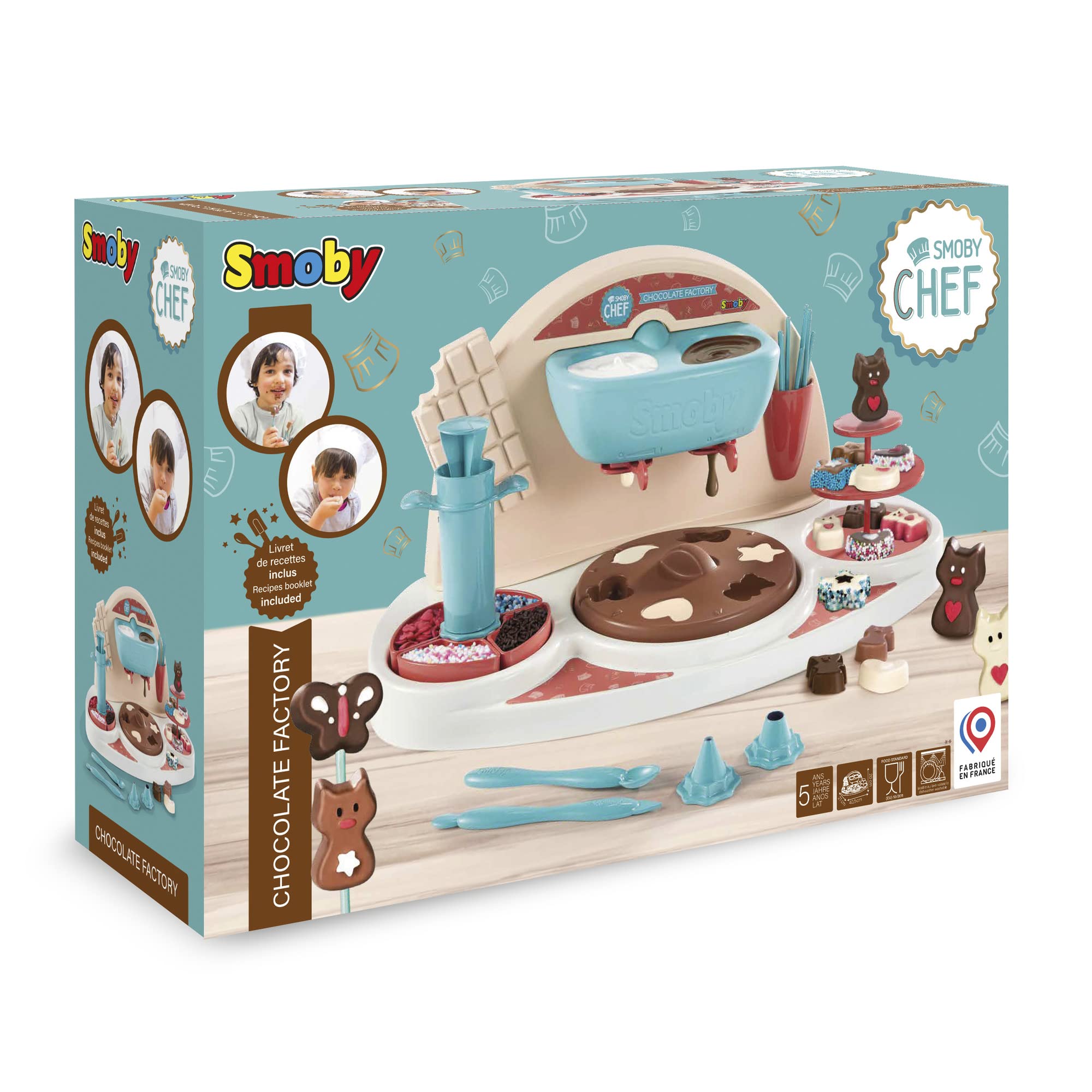 Smoby Fabryka Ciastek Szefa Kuchni Zestaw Kuchenny do Zabawy, Wielokolorowy