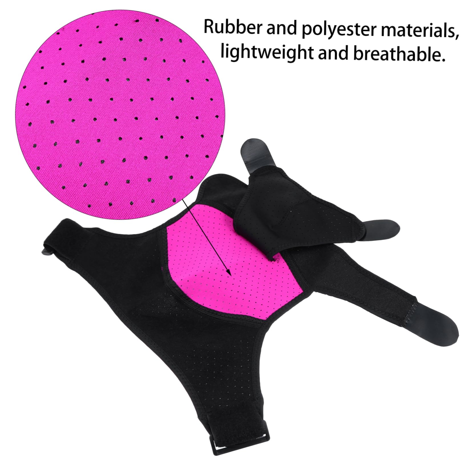 FOMIYES Shoulder Brace Cuff Support for Men Women Compression Sleeve Ice Pack for Sports Breathable Sports Shoulder Support Brace Adjustable for Twists and Fractures Unisex Pink