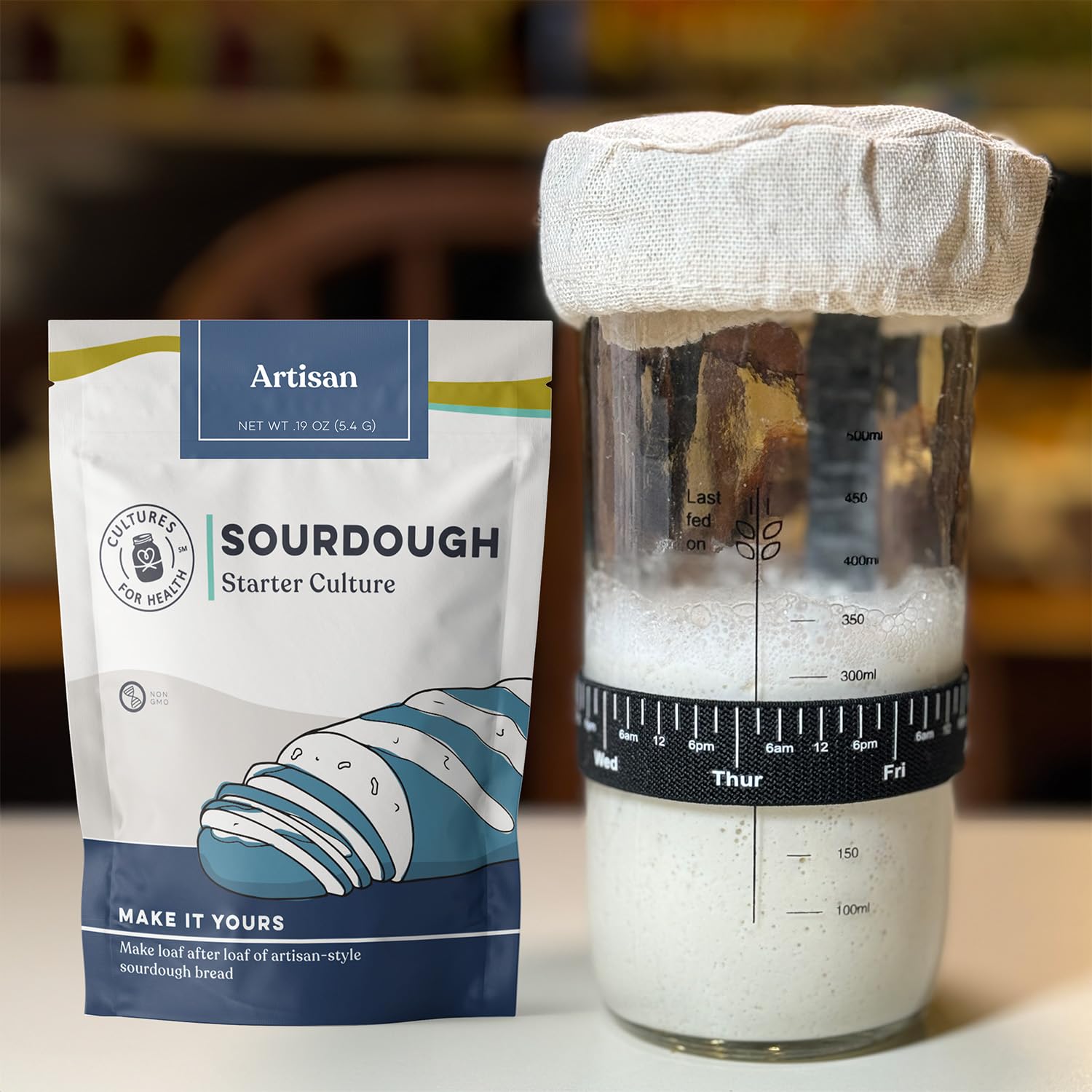 Artisan Sourdough Starter Culture | Dehydrated Starter for Bread Baking | Unbleached Rye Flour | Perfect for Beginners and Experienced Bakers | Gluten Sourdough Culture | Cultures for Health - Image 5