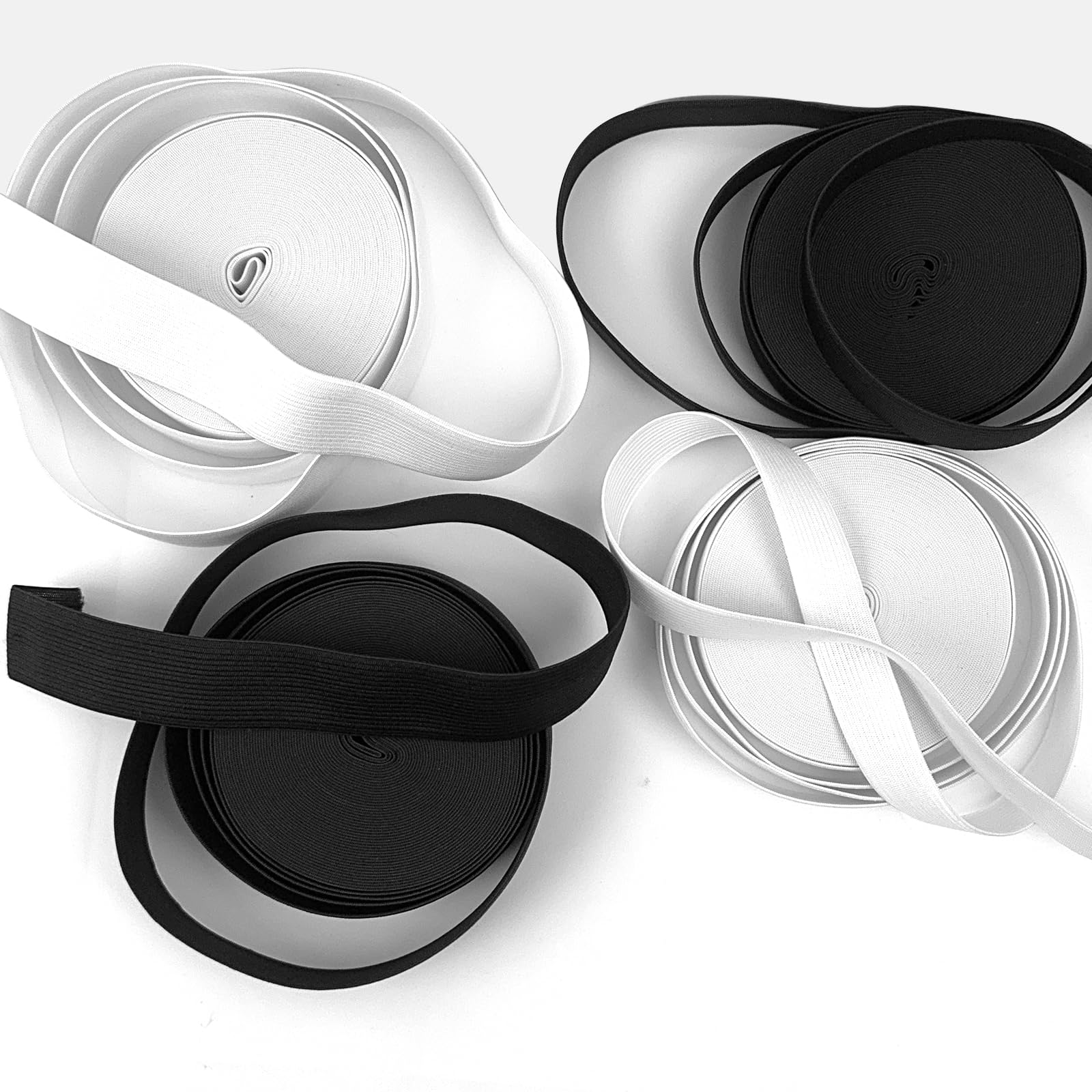 10 Meter Elastiek Elastiek Koord 7mm Wit - 7 Meter - Elastiek Naaien - Elastiek Voor Het Maken Van Maskers Elastiek Band Rekkers Voor Mondkapjes Mondmaskers Medisch Wasbaar Polyester Rubber Elastiek