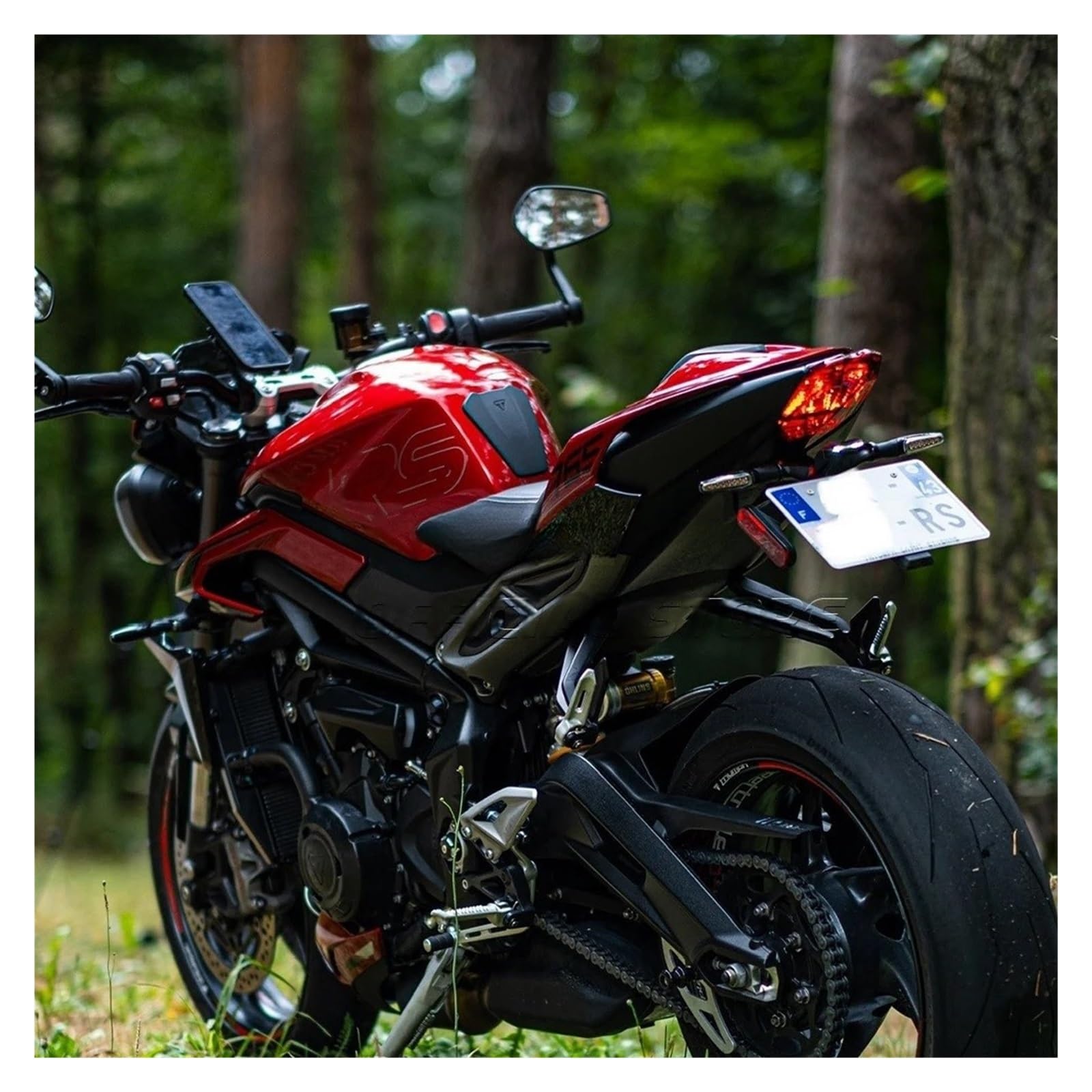 Protege Réservoir Protection De Réservoir Pour Tr&iumph SPEED TRIPLE 1200 RS RR STREET TRIPLE 765 660 SPEED 400 SPEED TWIN 1200 900 SCRAMBLER 400 X DAYTONA 660