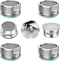 BOETOADG 4-Pack Brass Faucet Aerators 24mm External Thread - Kitchen Bathroom Filters with Gaskets & Replacements