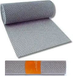 Rolo 30cmx150cm Forro para Gavetas Armário de Cozinha Antiderrapante, Corte Personalizado Antimofo Lavável Ideal para Cozinha Banheiro e Organização Doméstica Cor Cinza