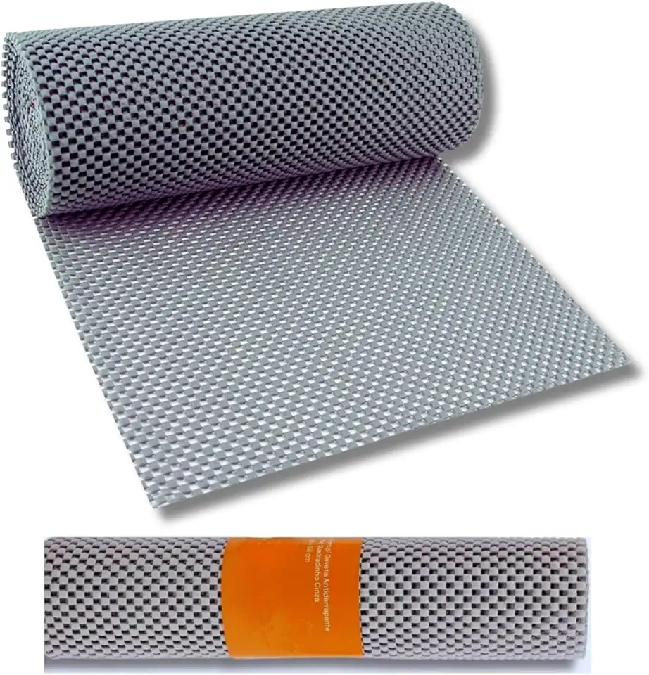 Rolo 30cmx150cm Forro para Gavetas Armário de Cozinha Antiderrapante, Corte Personalizado Antimofo Lavável Ideal para Cozinha Banheiro e Organização Doméstica Cor Cinza