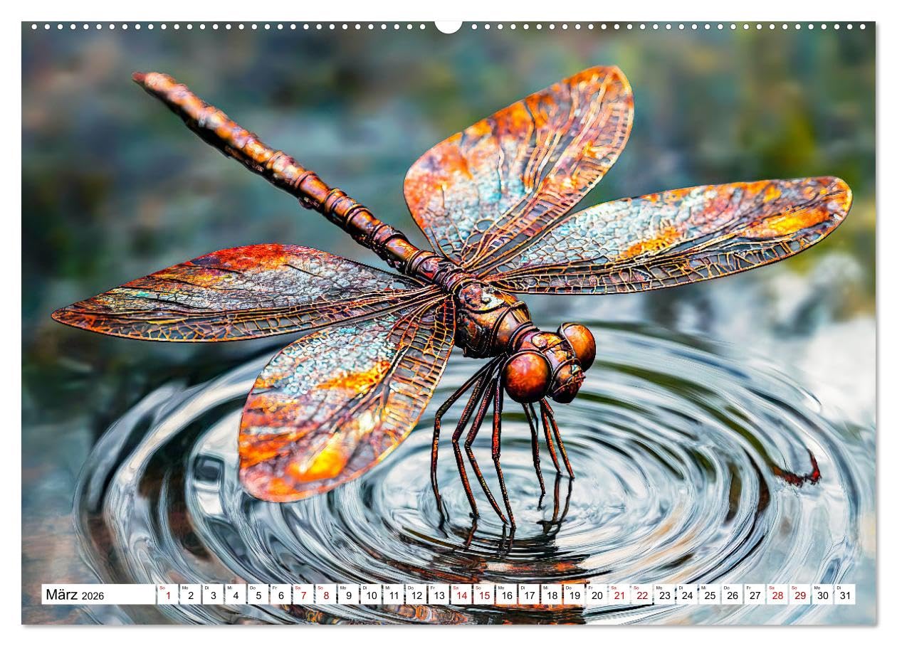 Gartentiere aus Metall - Upcycling-Dekoideen für kreative Gärten (hochwertiger Premium Wandkalender 2026 DIN A2 quer), Kunstdruck in Hochglanz: ... für Ihr grünes Paradies (CALVENDO Kunst)