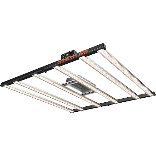 Spider Farmer SE5000 480W LED Grow Light,Smart Remote App Control, Full Spectrum Dimmable Daisy Chain Bar Style Growing Lamp for Indoor Plants, 4x4ft Coverage