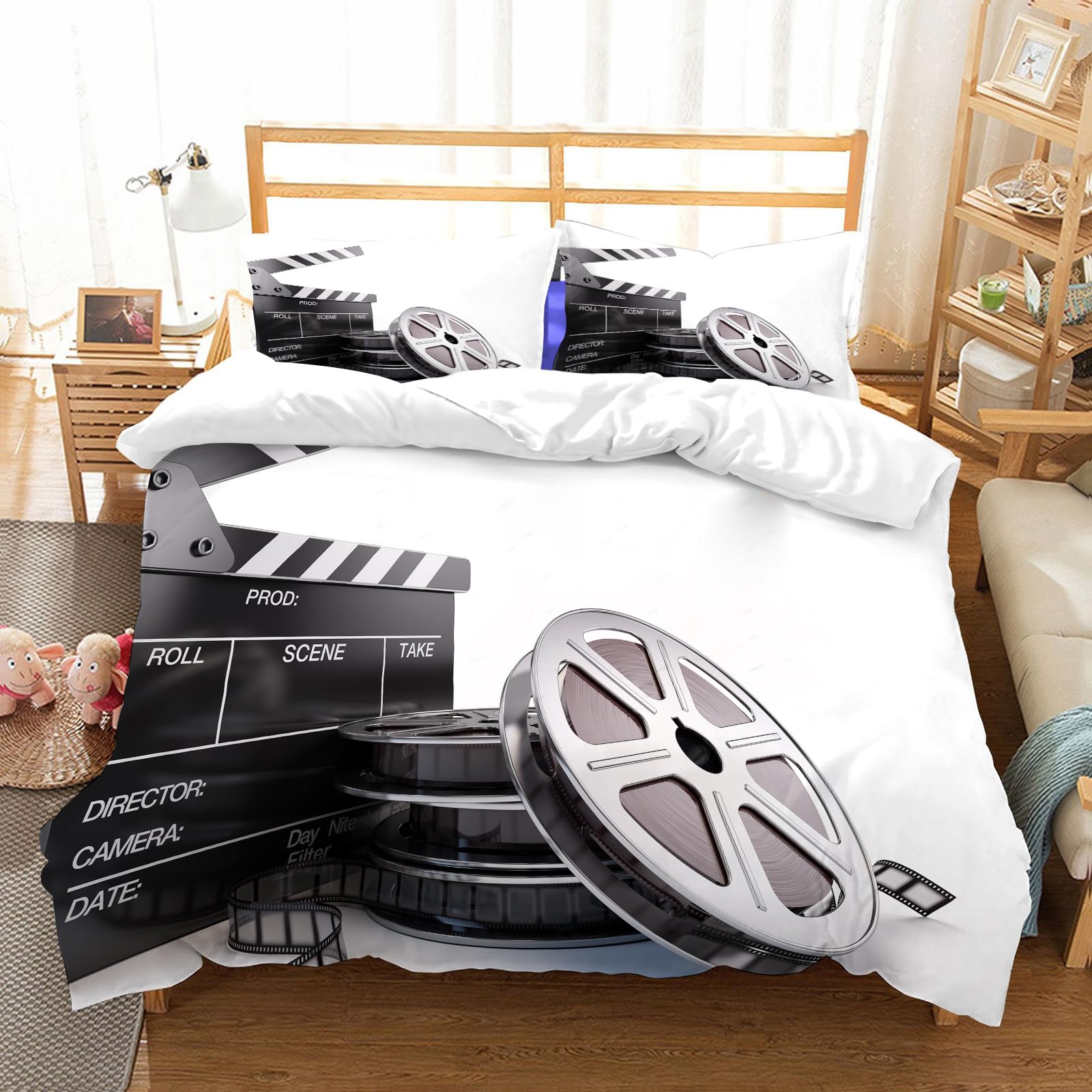 Ensemble de literie microfibre doux et facile à laver pour décorer un studio de geek