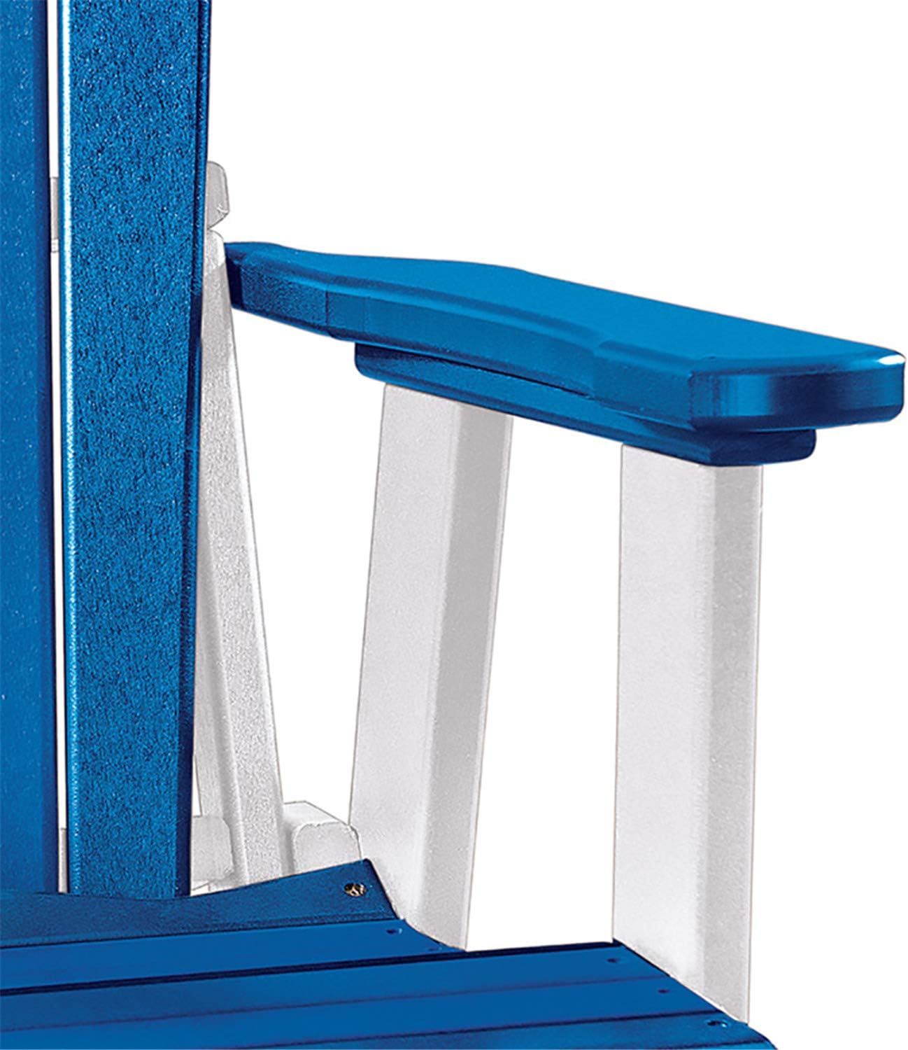 American Furniture Classics OS Home and Office Model 510BW Fan Back Swivel Glider in Blue and White