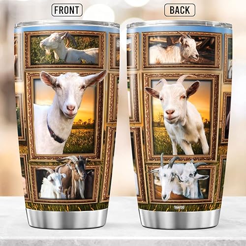 Miniatura 2 de Vaso de café de cabra con tapa, divertido regalo de cumpleaños para adolescentes, niñas, niños, mujeres, amantes de los animales, taza aislada para