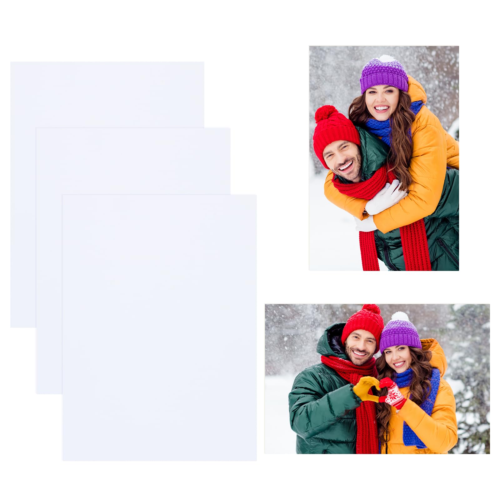 PATIKIL 3Pcs 6x8 Sublimation Blanks, Aluminum Sublimation Metal Photo Sign Prints Home Decor for DIY Souvenir Wall Frame Living Room Bedroom Decoration Design Work, White