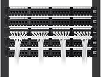 Vista 6 de Monoprice Cat6 1 pie negro Cable de conexión de nivel de componente UTP 28AWG 550MHz cobre desnudo puro sin enganches RJ45 Serie SlimRun Cable
