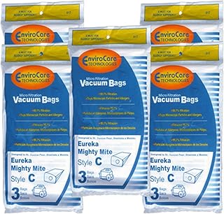 15 Eureka C Allergy Mighty Might canister Vacuum Bags, White Westinghouse, Floorshow Cleaner, Home Cleaning Systm, Commercial Vacuum Cleaners, 52318-12, 57697-12 Filteraire, 54921-10, 54021-10, VIP 9020, 3015B , 3035A, B, C, 3020BE,S3191B , S3191E