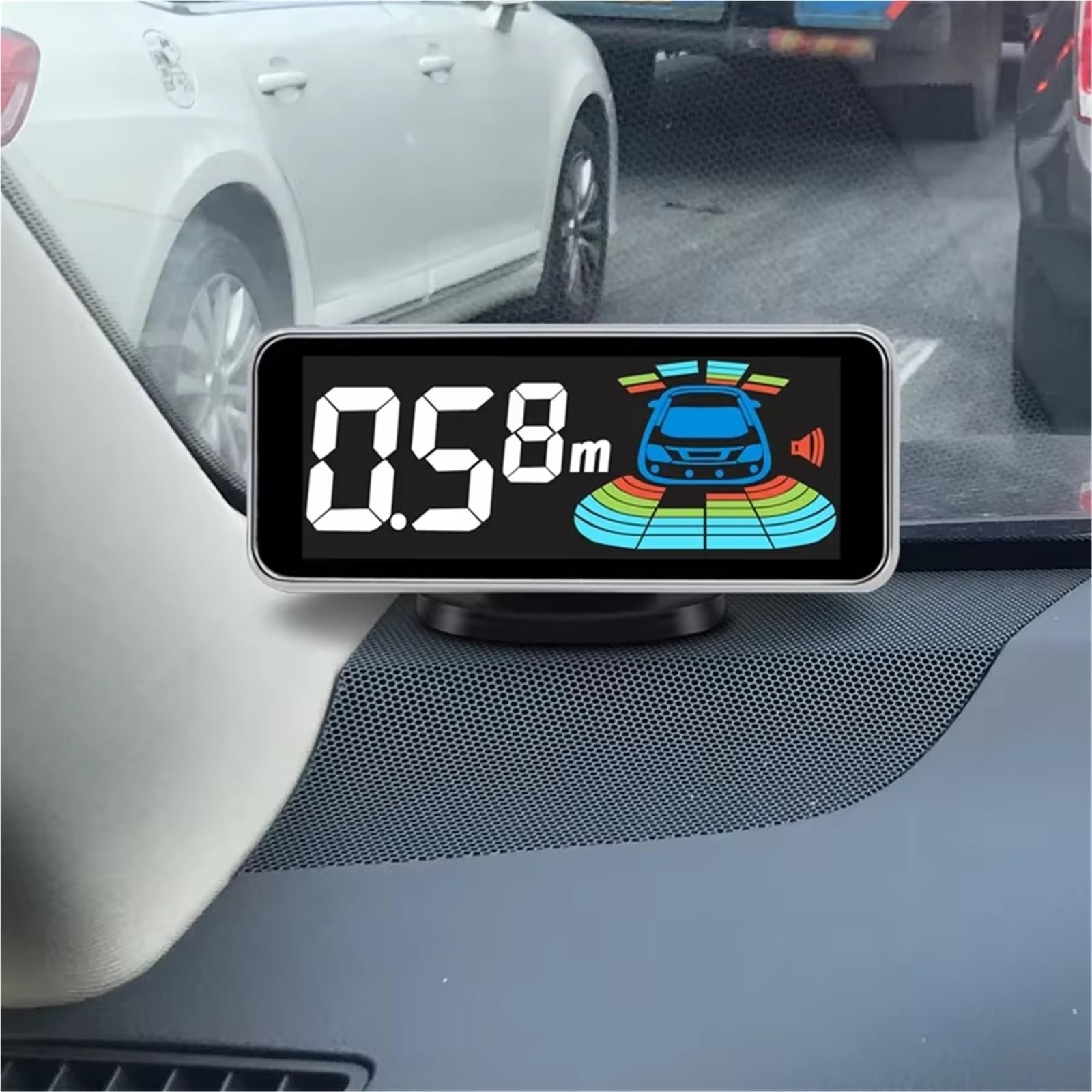 Zestaw czujników parkowania Parktronic z 8 czujnikami parkowania z przodu i z tyłu czujnik radaru cofania radar alarmu cofania czerwony