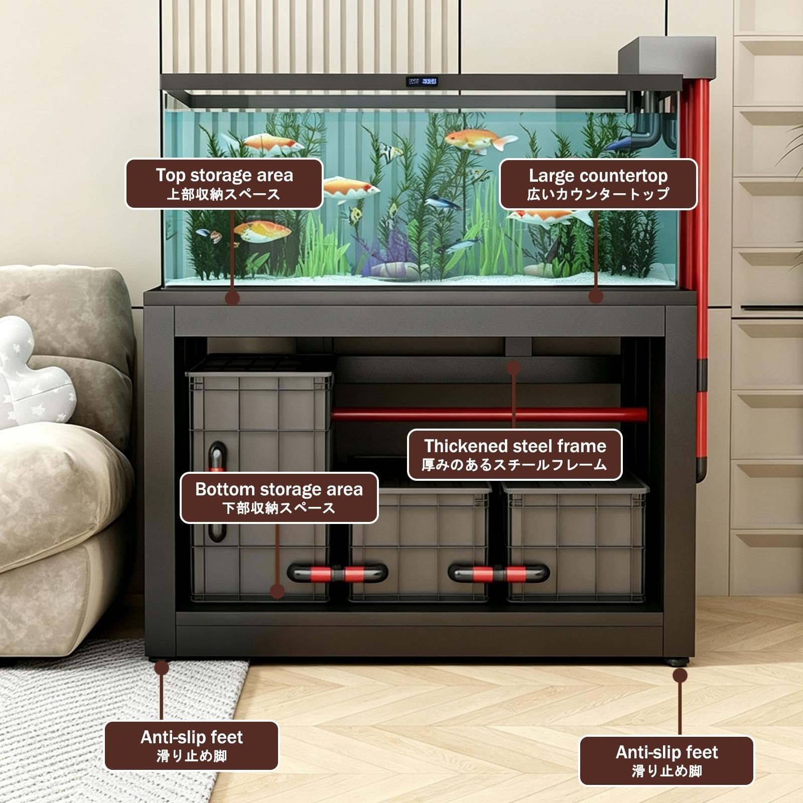 Mobile per Acquario, Base per Acquari, Elevata Capacità Portante