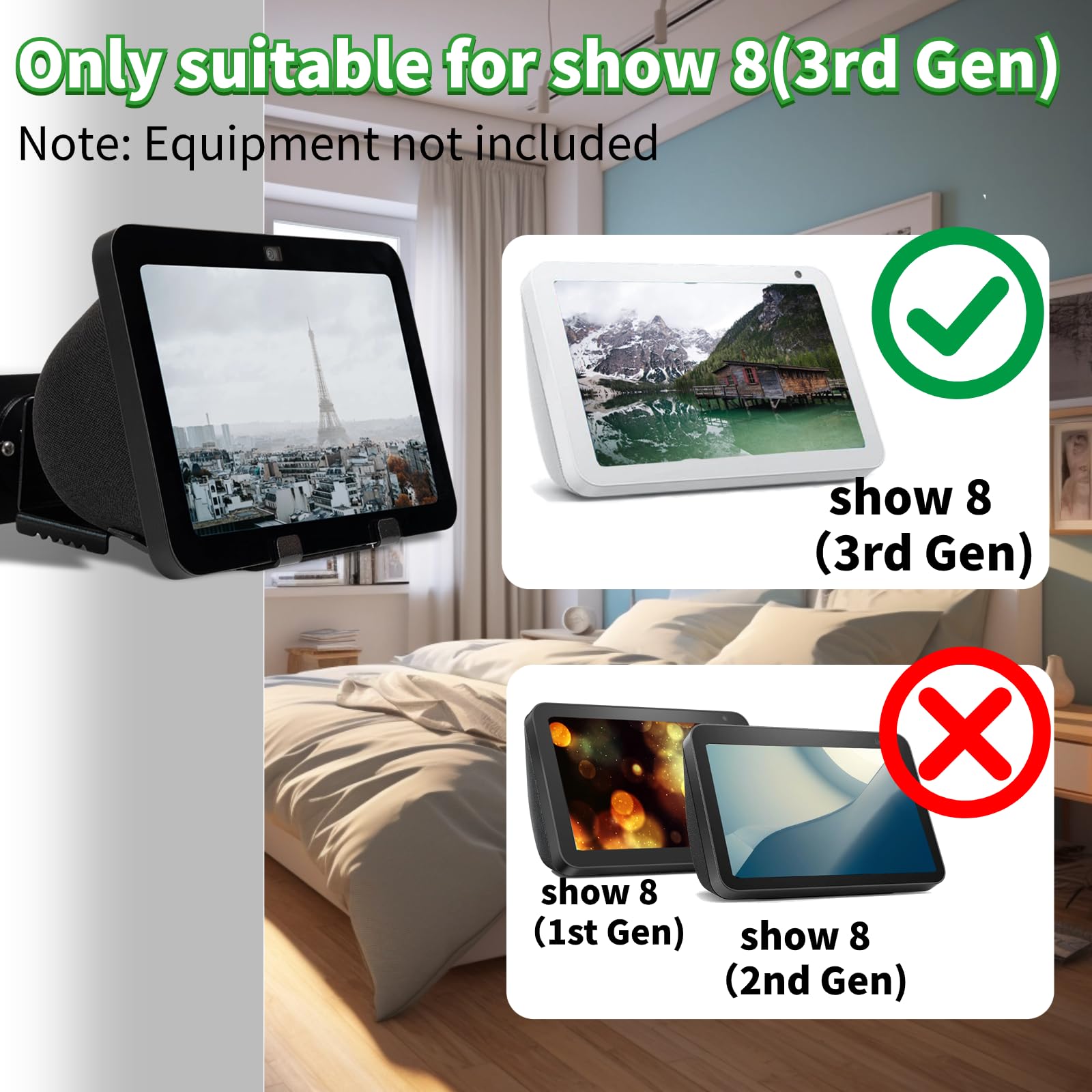 Amazon.co.jp: shinar メタル壁マウント Echo Show 8 (第3世代) 用