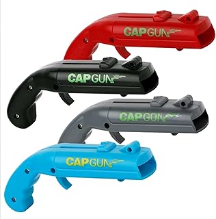 4 Stück Cap Gun Flaschenöffner Pistole, Lustige Schuss Flaschenöffner, Biergeschenke für Männer, Flaschenöffner Lustig für Party, Bar & Home Shooter Kronkorken Spiele
