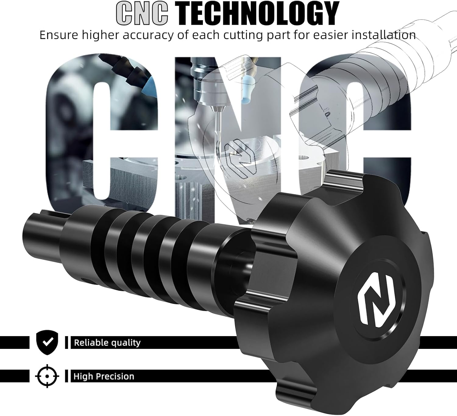 NICECNC Black Aluminum Windscreen Windshield Adjustment Wheel Compatible with BMW R1200GS K50 2013-2018, R1200GS Adventure K51 2013-2018, R1250GS K50 2018-2024, R1250GS Adventure K51 2018-2024