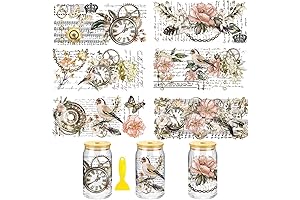 UV DTF Glass Transfer Stickers for Paris-Themed Decor