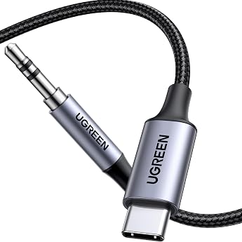 UGREEN USB C to 3.5 mm Jack Cable DAC Stereo Car Aux to USB C Cable 1 m Type C headphone cable compatible with iPhone 17/17 air/17 pro/17 pro maxGalaxy S25 Ultra S24 S23 2025 iPad Air 11/13