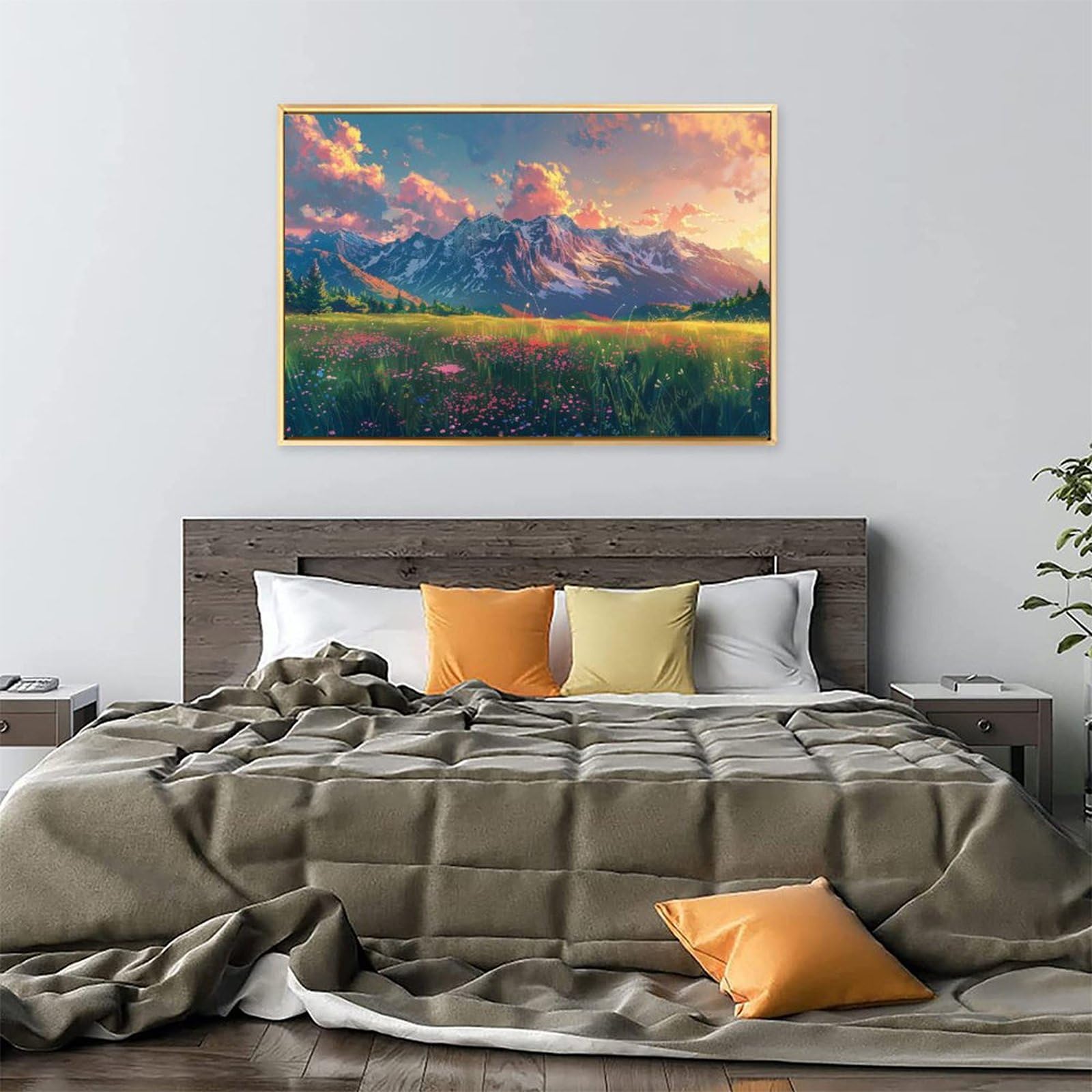 Amazon.co.jp: 絵画 自然の風景の美しさインテリア 絵画 美しい自然の