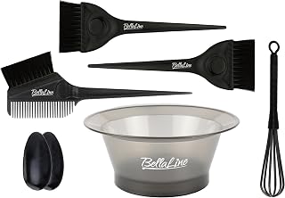 Conjunto de tintes para el cabello 7 piezas | Productos de peluquería - Set de pintura para el cabello - Tinte para el cabello negro - Tinción del cabello Pincel - Pinturas de excrecencia