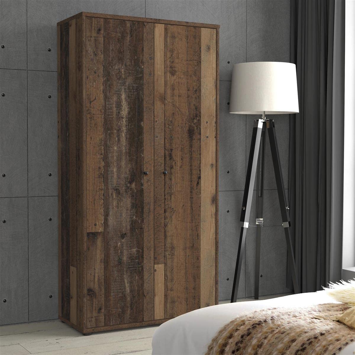 Schrank Beistellschrank Aktenschrank Standschrank Holzschrank Tembi I Old Wood Vintage
