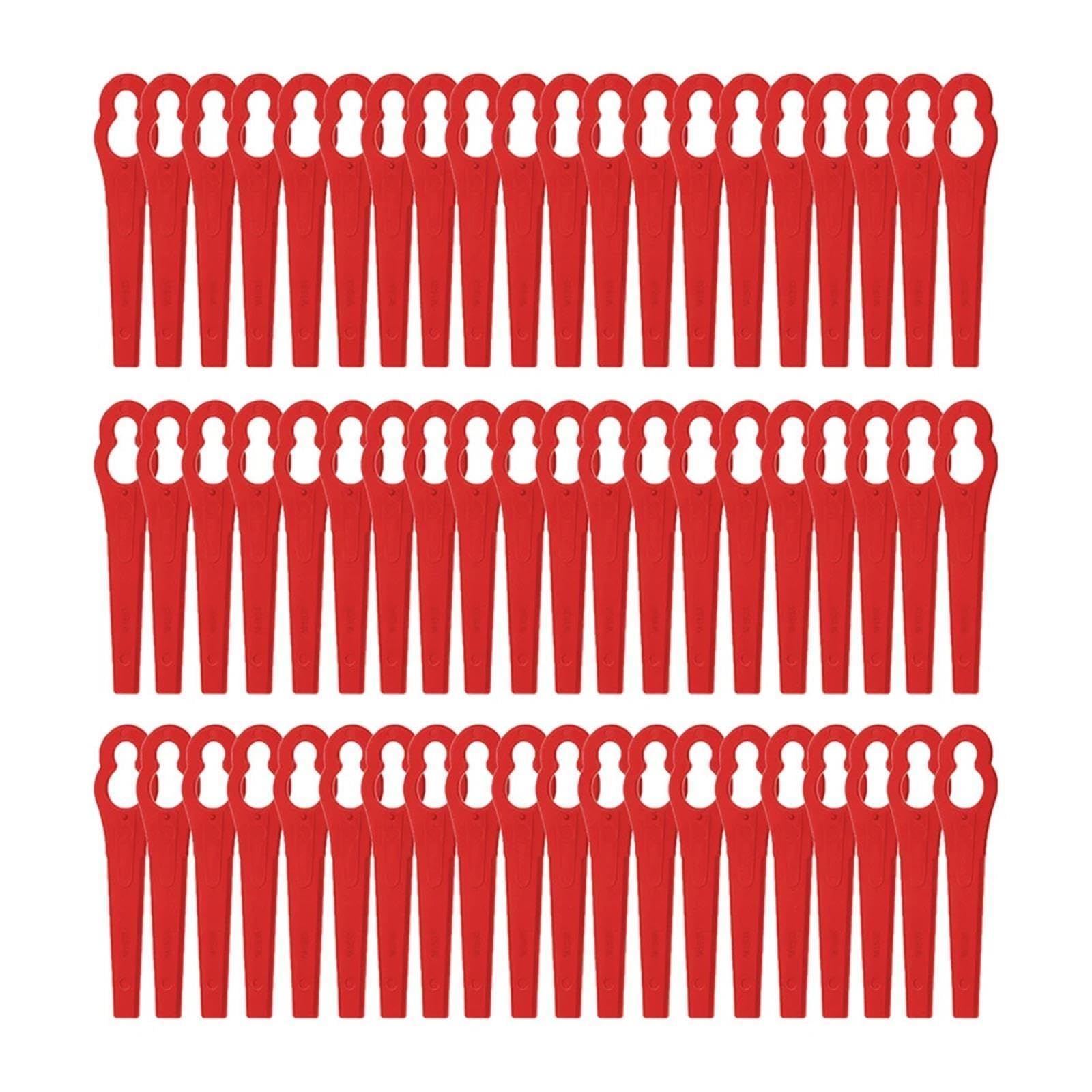 Cuchillas De Cortacésped De Plástico L83, Piezas De Repuesto para Cortadora De Césped, Cuchilla para Máquina Cortadora De Césped Inalámbrica para Jardín(60 pcs)