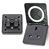 1Pc Outdoor Socket Waterproof Socket, 13A IP44 Heavy Duty 3pin Plug Industrial Socket With Cover, Wall Electrical Outlets for RV Boat Balcony Garden 1