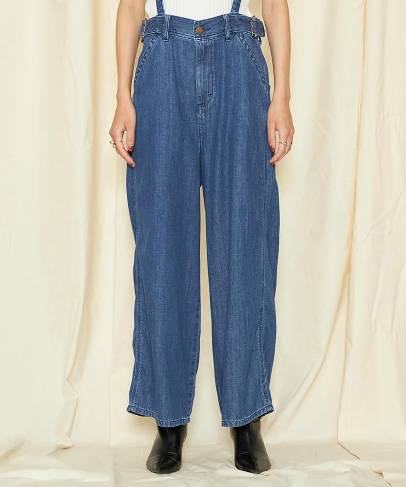 Amazon | [リー] サスペンダー デニムパンツ レディース M.USED