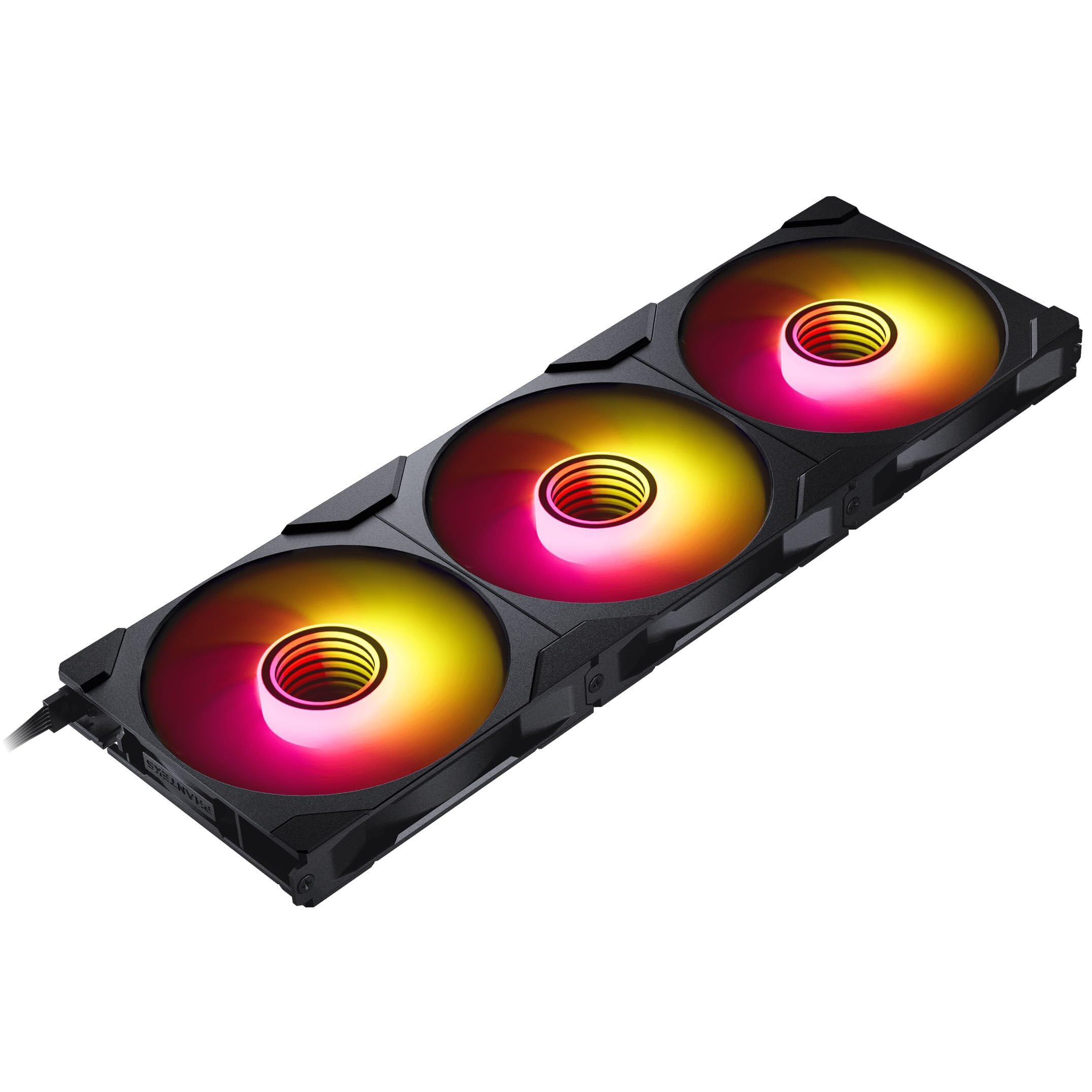 Phanteks M25-140 Gen2 Triple Pack, 3X 140mm ARGB High Performance Cooling Fans, Daisy-Chain Unified Fan Frame, Infinity Mirror hub, Single Cable Connection, Black