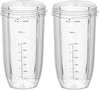 WONDER STAR REPLACEMENT CUP FOR NUTRI BULLET NB 101 600&900W, OEM QUALITY,IMPORTED (2 PACK PC)
