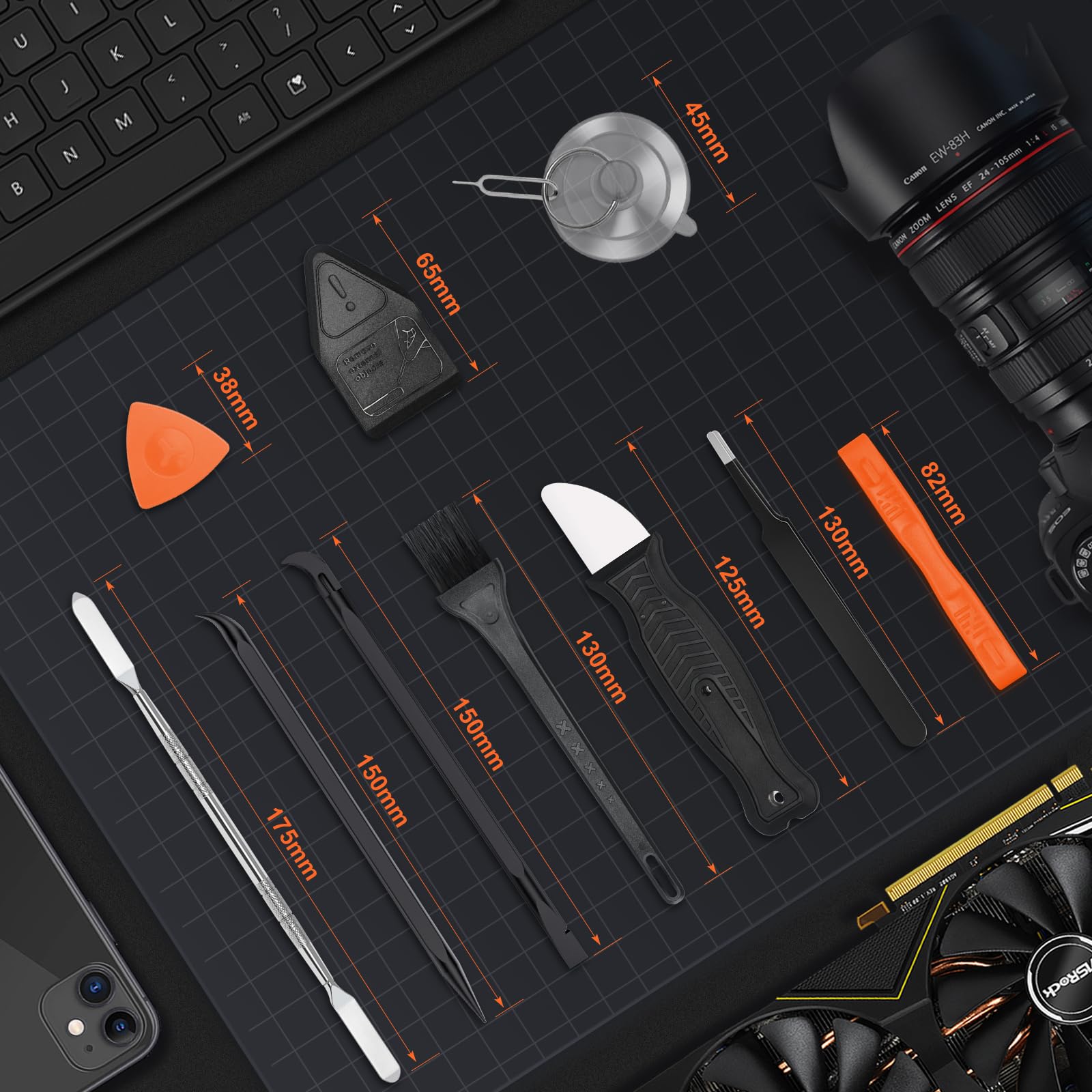 Metalowy Spudger, Narzędzia Plastikowe, Narzędzia Otwierania, Pęseta ESD, Przyssawka, Zestaw Narzędzi do łomu do iPhone/iPad/macbook/ps4/PS5/xbox Switch kontrolera, laptopa, ekranu telefonu, komputera