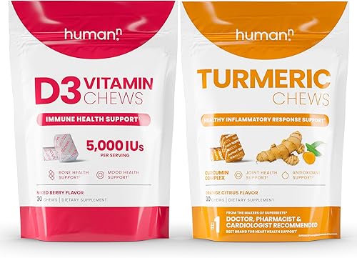 humanN Masticables y masticables de cúrcuma D3