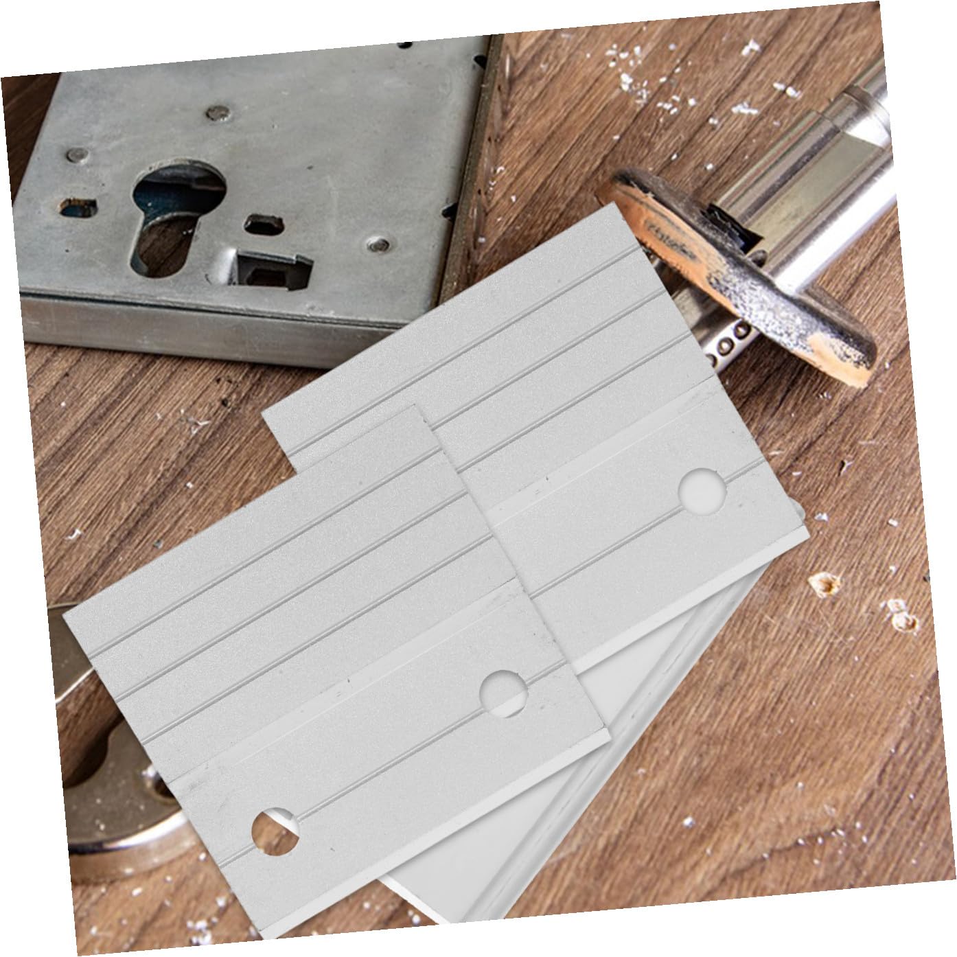 Operitacx 6juegos Colgante de Aluminio Forma de Z Clips Z Resistentes para Marcos de Fotos Herrajes para Espejos Grapas Francesas Adecuado para Decoración de Paredes Salas de Estar