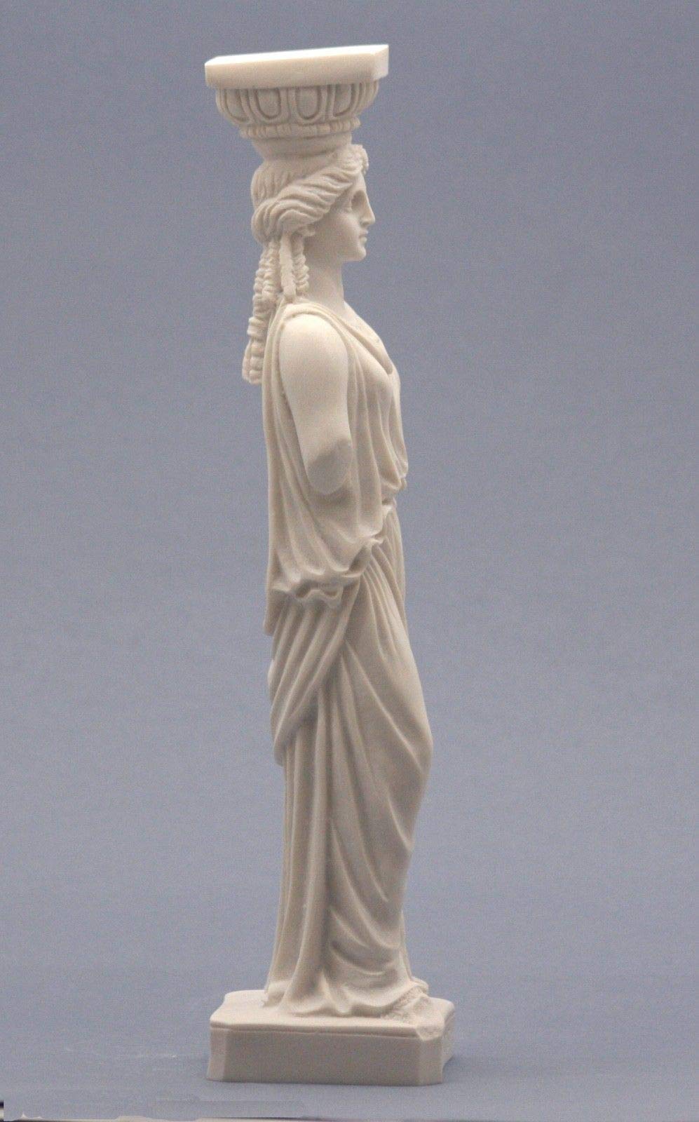 Caryatid Erechtheion Acrópolis Atenas figura femenina escultura de la estatua griega